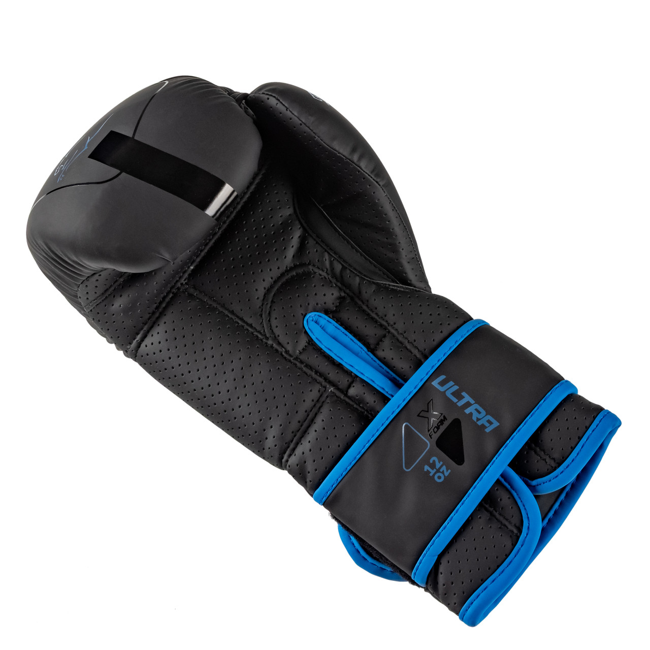 Боксерські рукавиці PowerPlay 3024 Ultra Mat Чорно-Темно сині 10 унцій