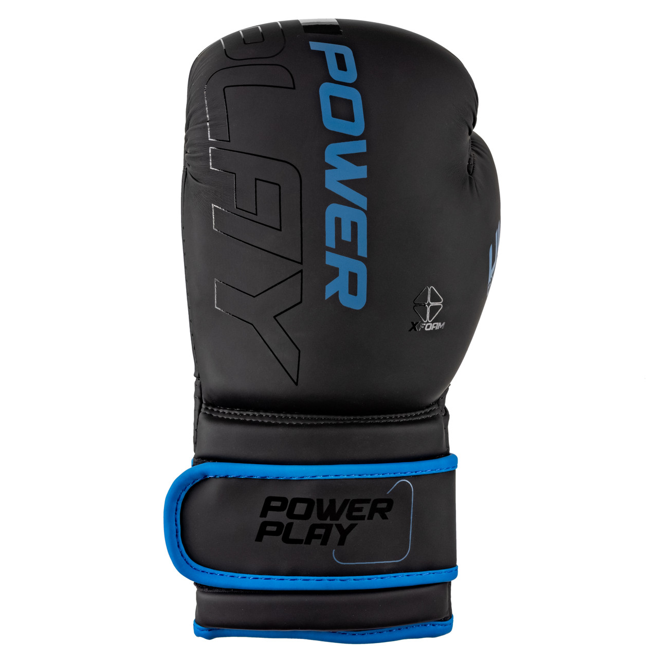 Боксерські рукавиці PowerPlay 3024 Ultra Mat Чорно-Темно сині 14 унцій