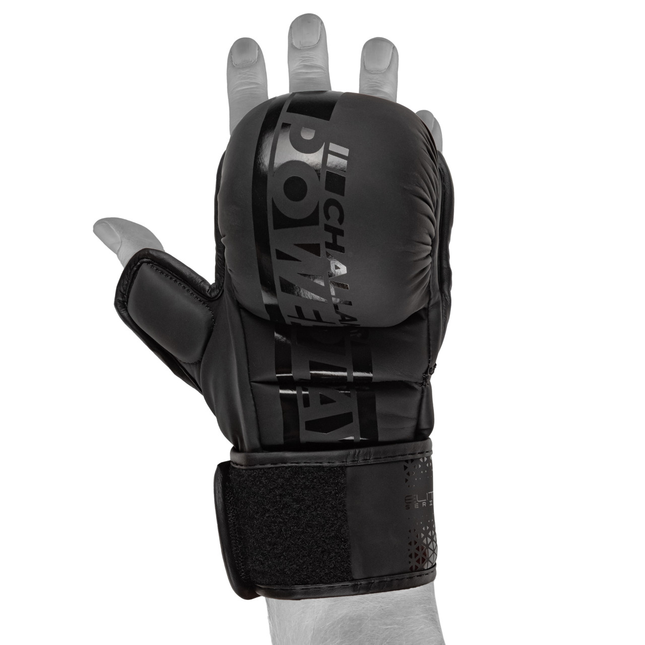 Рукавиці для MMA PowerPlay PP_3033 Ultra Matt Чорні L