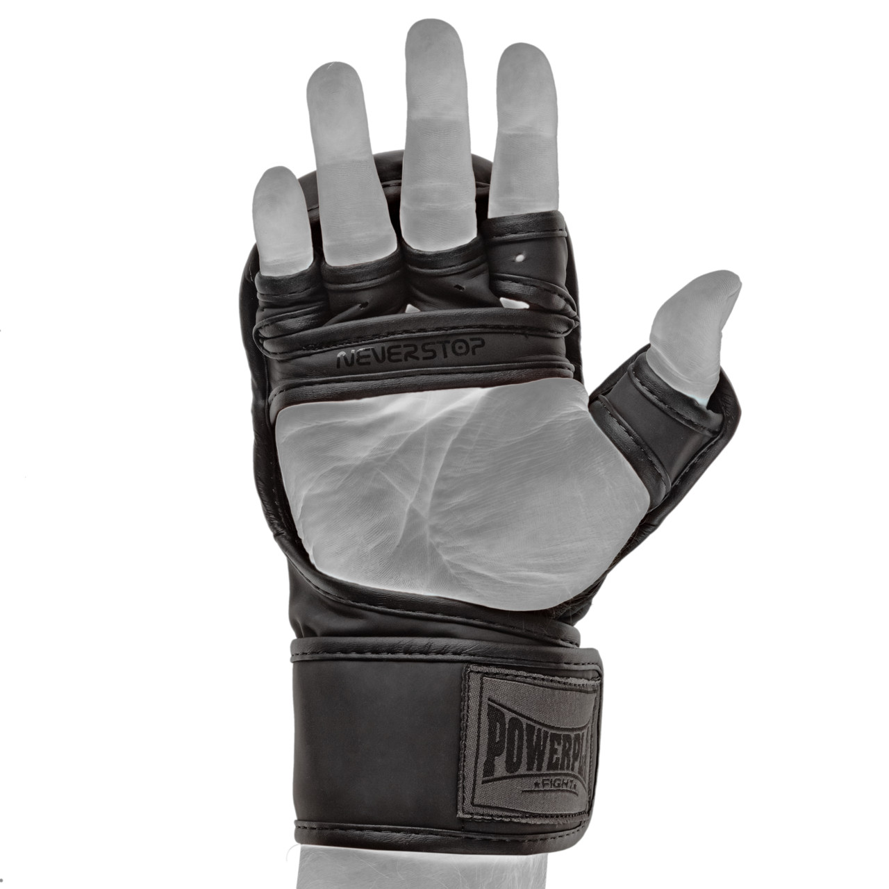 Рукавиці для MMA PowerPlay PP_3033 Ultra Matt Чорні M