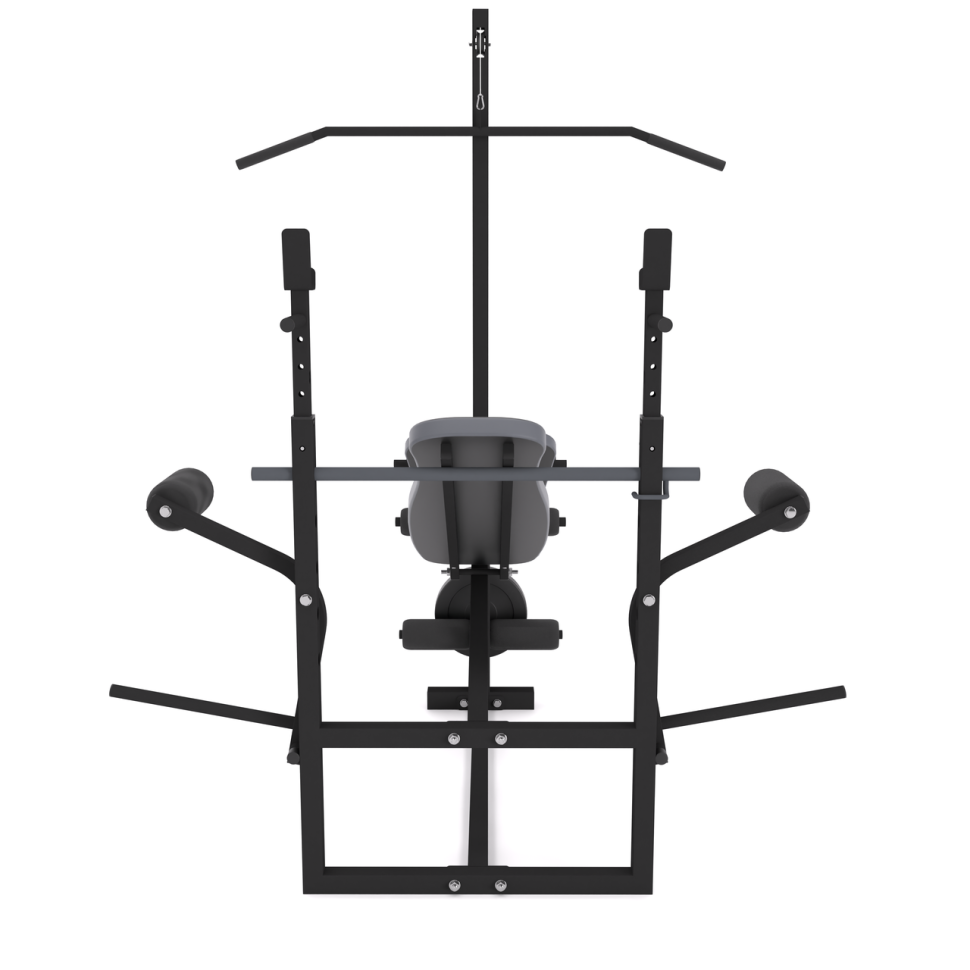 Універсальна лава для жиму 0070 + Тяга + Бруси + Приставка скотта 