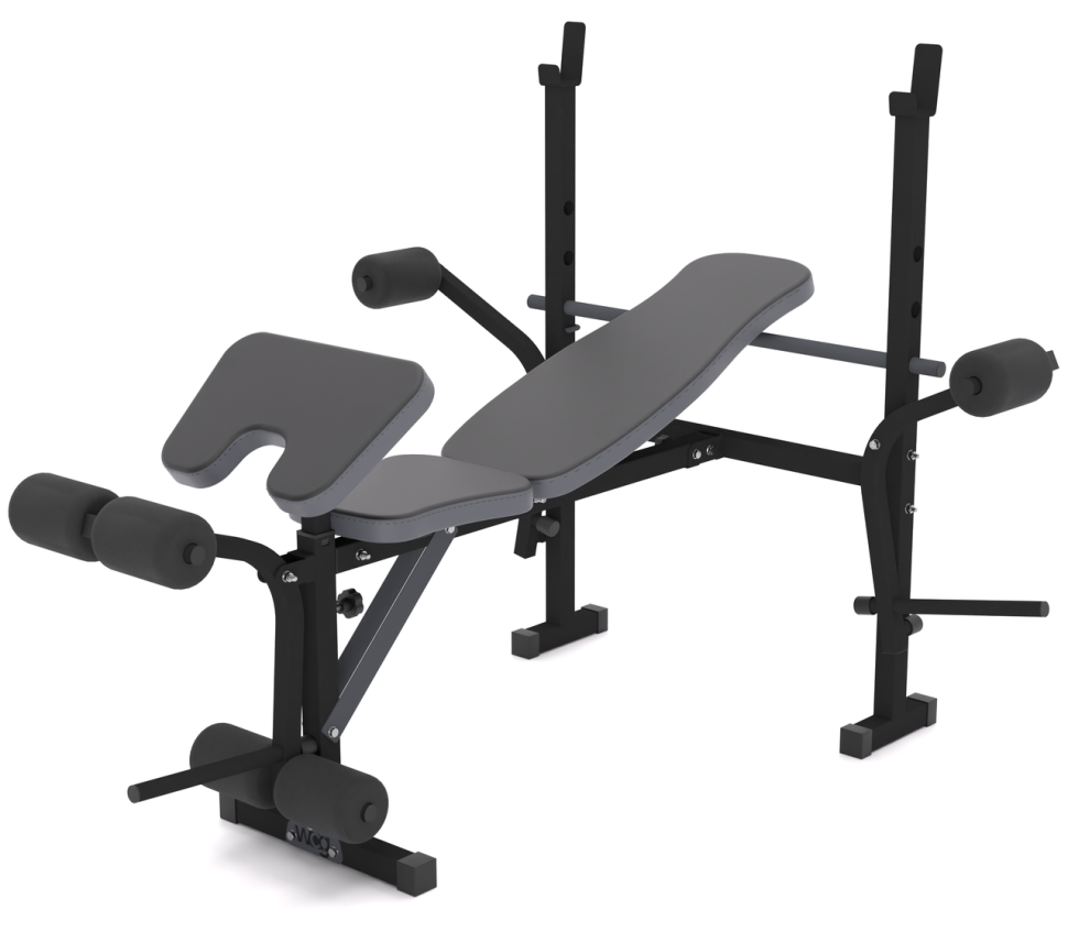 Лавка для жиму універсальна 0055 + Приставка Скотта. Складна