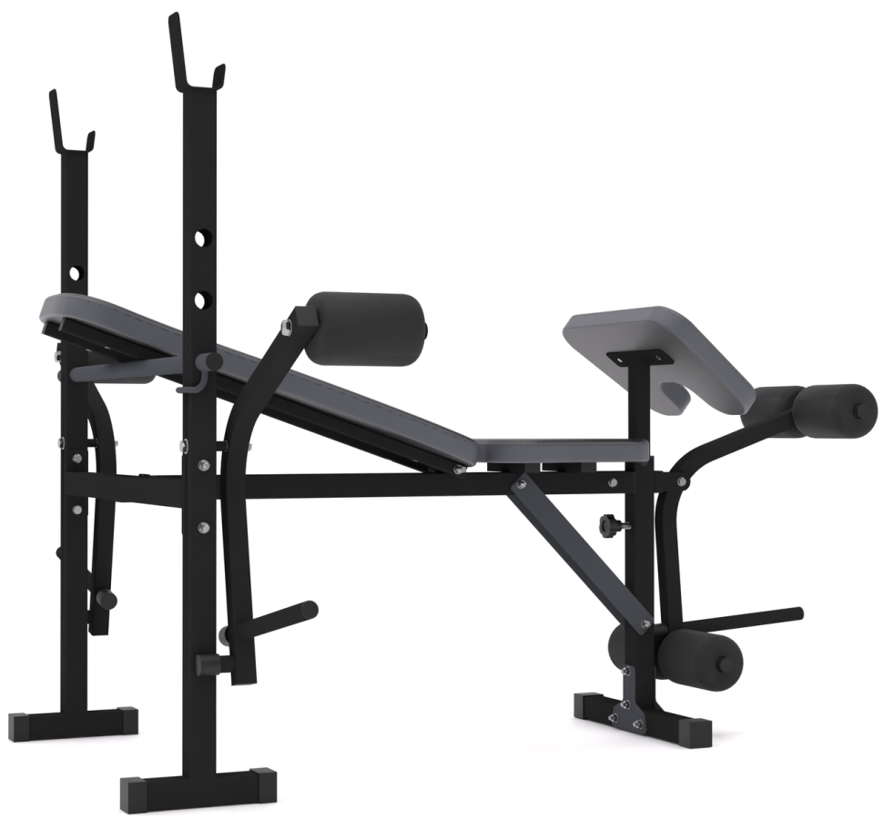 Лавка для жиму універсальна 0055 + Приставка Скотта. Складна