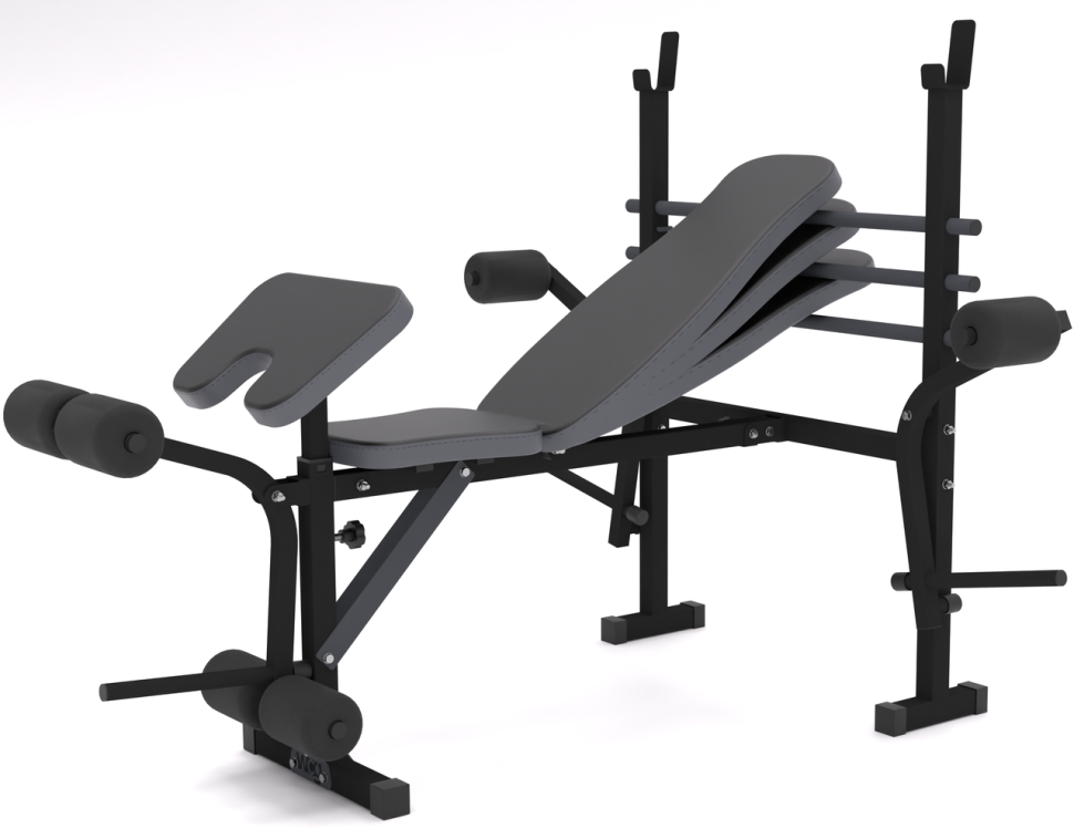 Лавка для жиму універсальна 0055 + Приставка Скотта. Складна