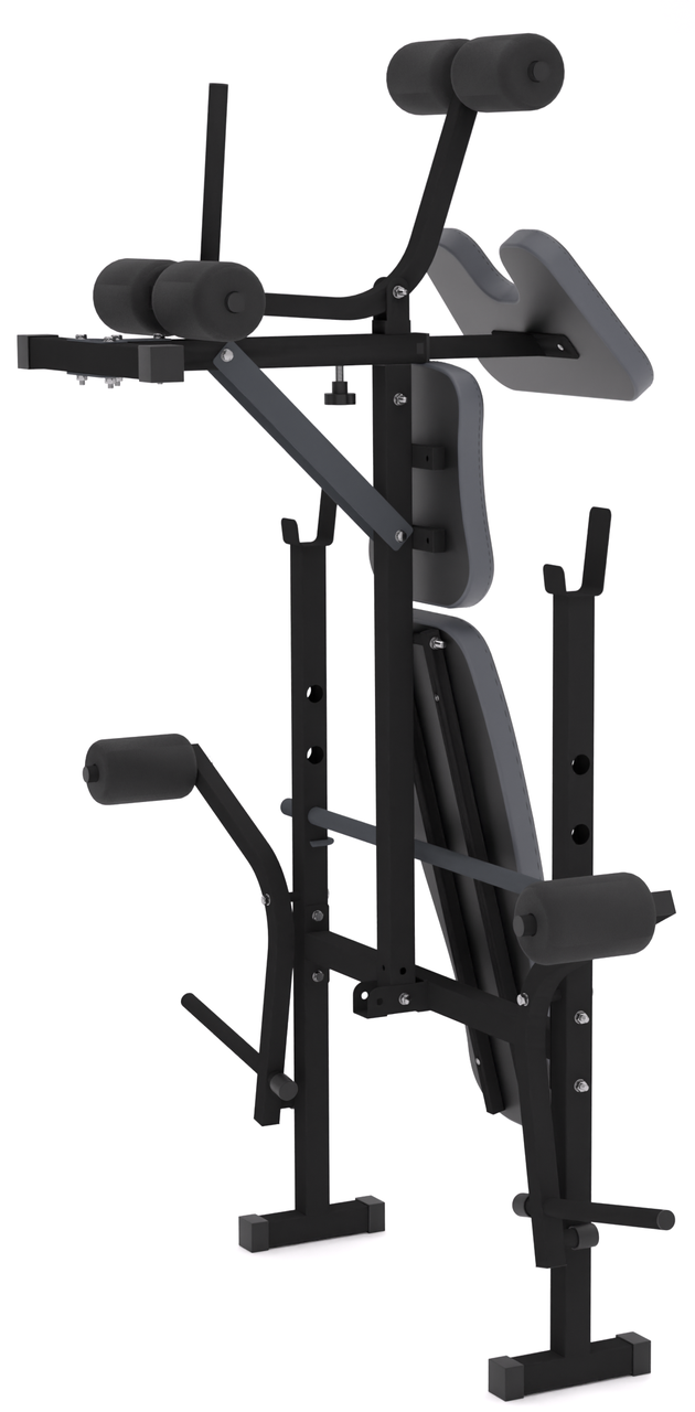 Лавка для жиму універсальна 0055 + Приставка Скотта. Складна