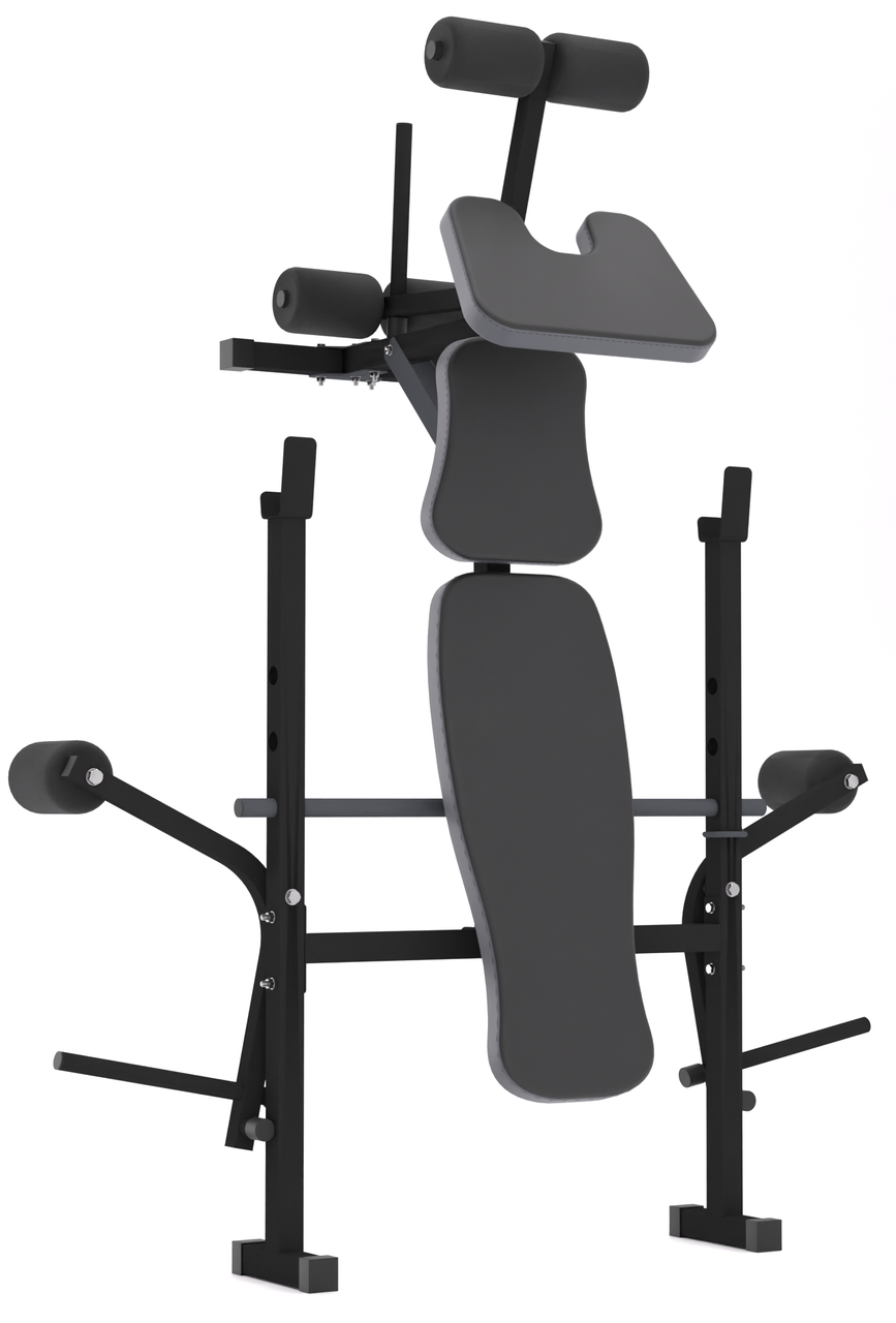 Лавка для жиму універсальна 0055 + Приставка Скотта. Складна