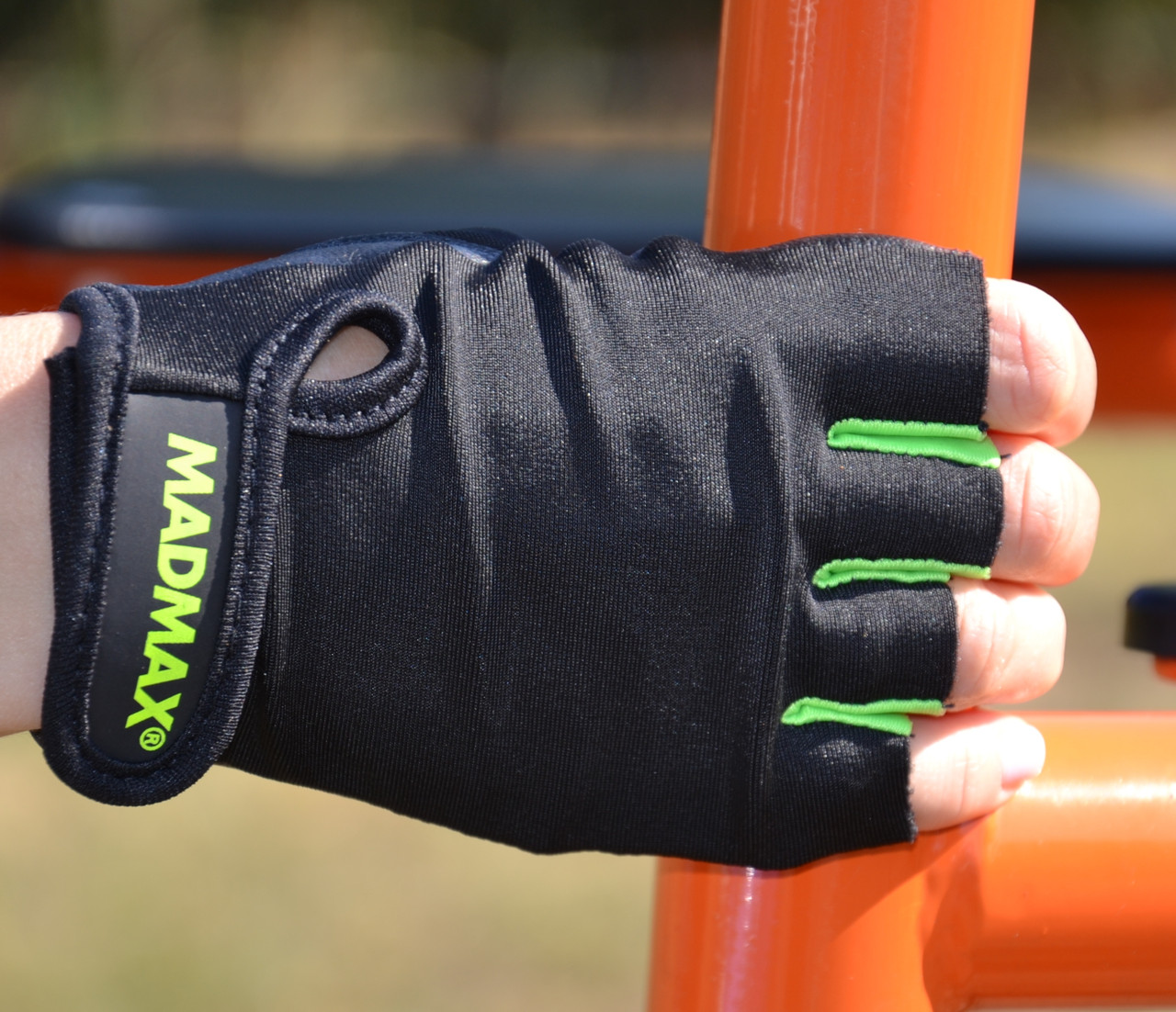 Рукавички для фітнесу MadMax MFG-251 Rainbow Green L