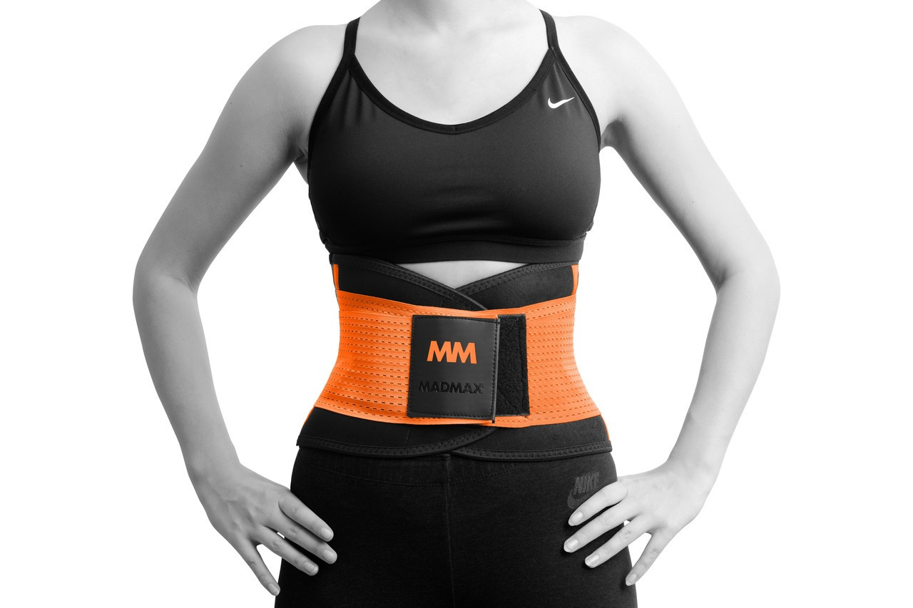Пояс компресійний MadMax MFA-277 Slimming belt Black/neon orange L