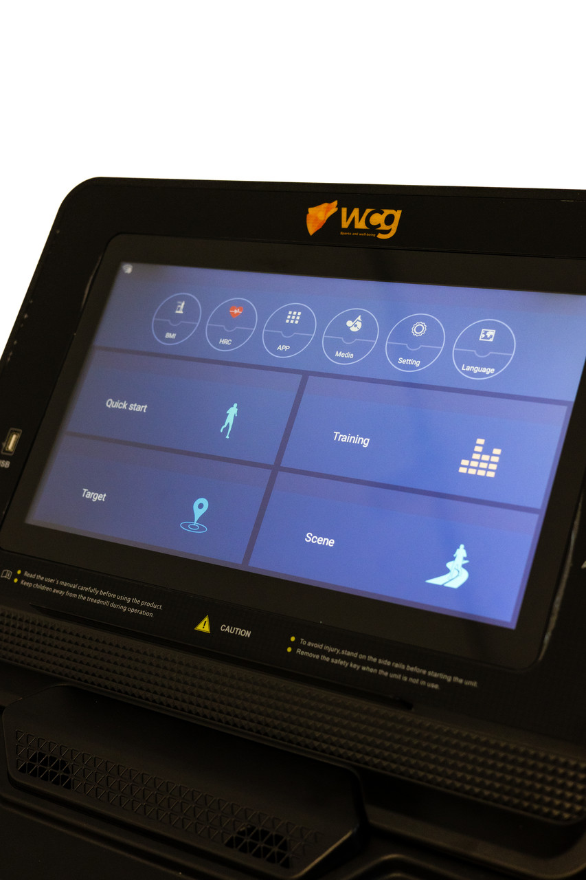 Бігова доріжка електрична WCG-H086M PRO 15.6" LСD Wi-Fi Android + Масажер