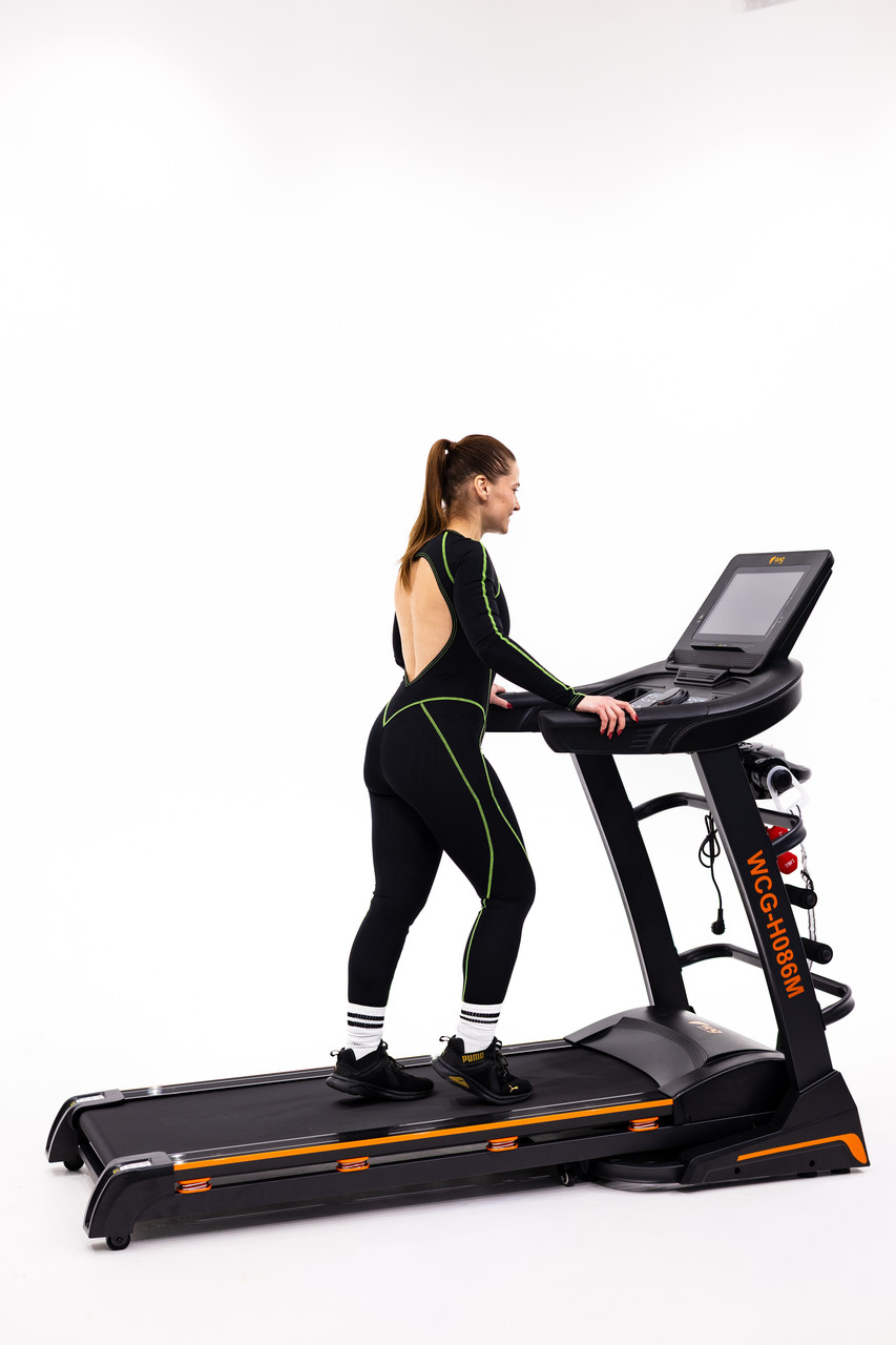 Бігова доріжка електрична WCG-H086M PRO 15.6" LСD Wi-Fi Android + Масажер