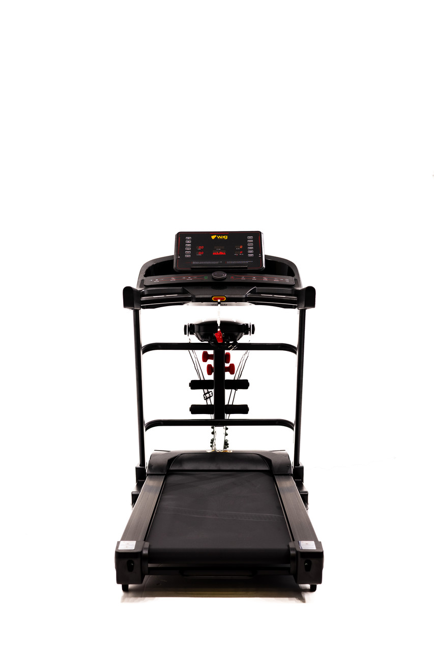 Бігова доріжка електрична WCG-H501M з вентилятором, масажером і гантелями