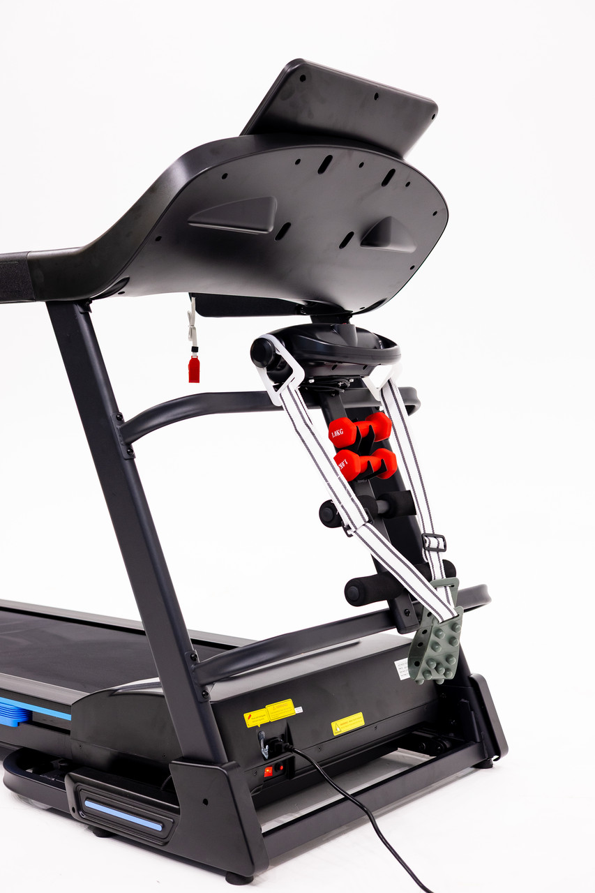 Бігова доріжка електрична WCG-H501M з вентилятором, масажером і гантелями