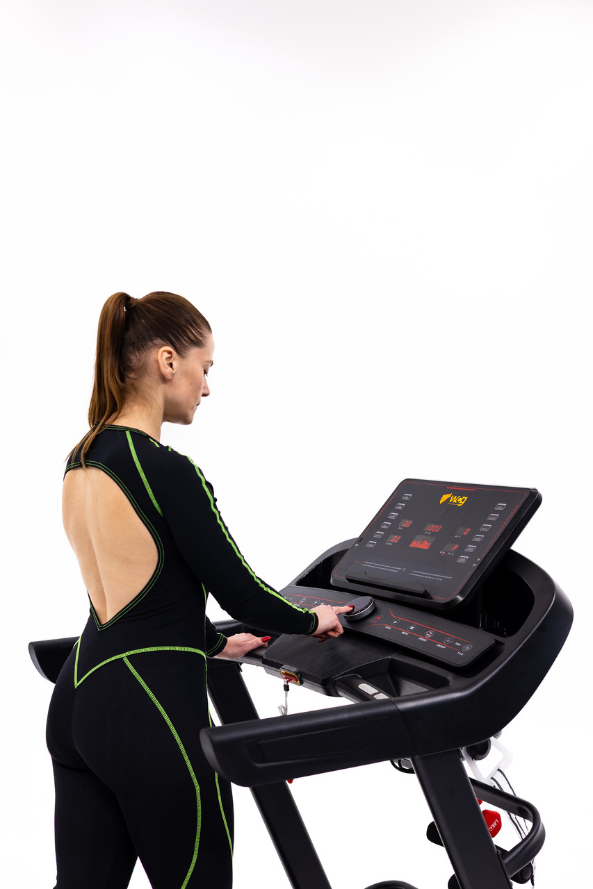 Бігова доріжка електрична WCG-H501M з вентилятором, масажером і гантелями