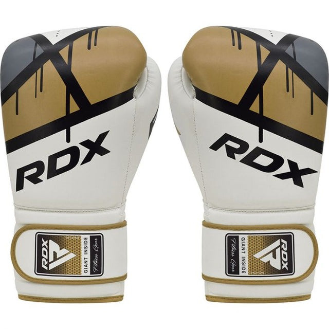 Боксерські рукавиці RDX F7 Ego Golden 12 унцій (капа в комплекті)