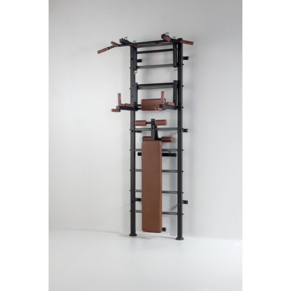 Шведська стінка Атлант. Коричневий з чорним