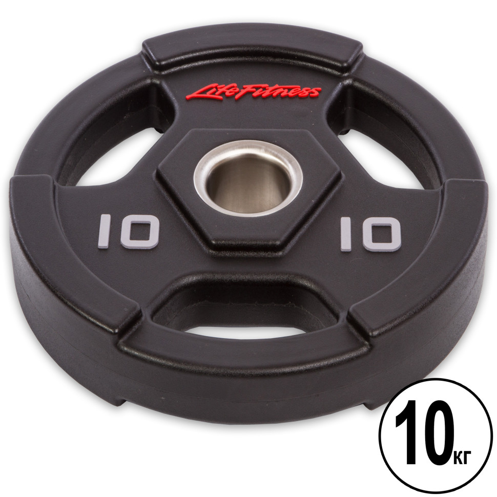 Диски поліуретанові Life Fitness d-51мм 2.5-5-10-15-20-25 кг