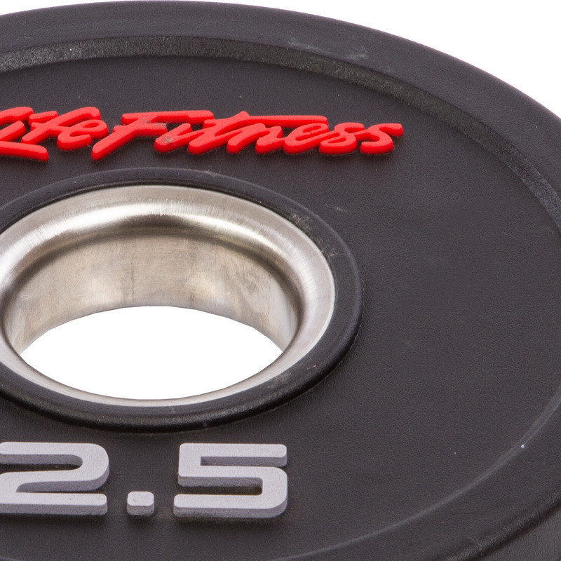 Диски поліуретанові Life Fitness d-51мм 2.5-5-10-15-20-25 кг