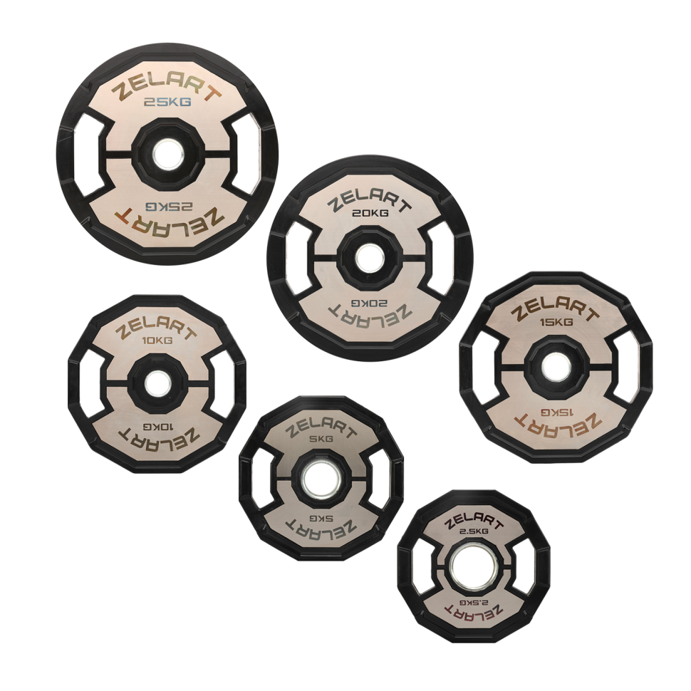 Диски поліуретанові Zelart TA-4792 d-51мм 2.5-5-10-15-20-25 кг