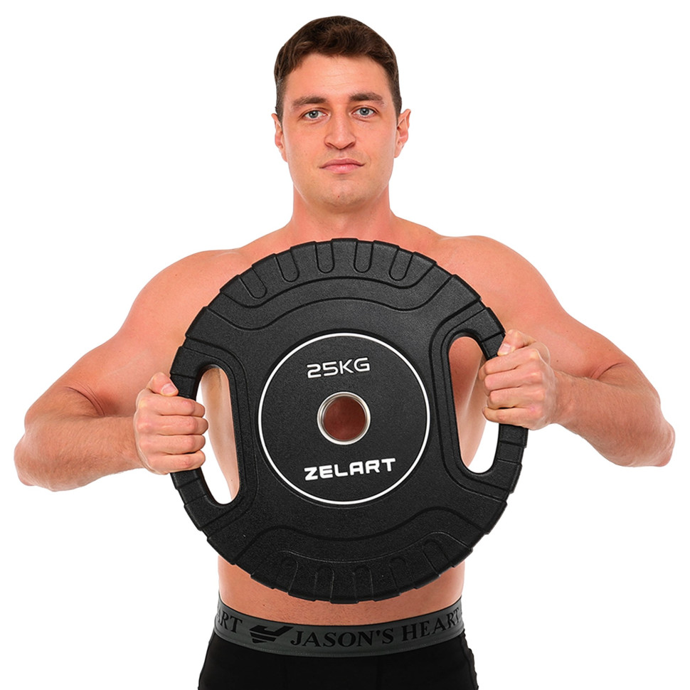 Диски поліуретанові Zelart TA-3438 d-51мм 5-10-15-20-25 кг