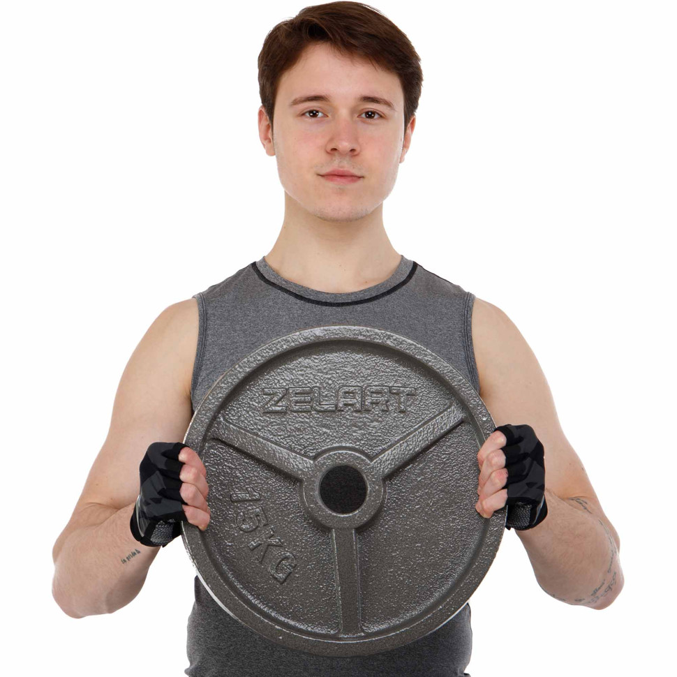 Диски сталеві пофарбовані Zelart TA-7792 D=52мм 1.25 - 2.5 - 5 - 10 - 15 - 20 кг