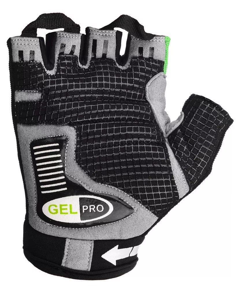 Велоперчатки PowerPlay 5019 A Черно-зеленые M