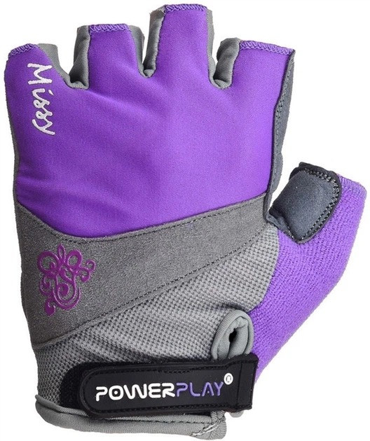 Велорукавички жіночі PowerPlay 5277 А Фіолетові XS