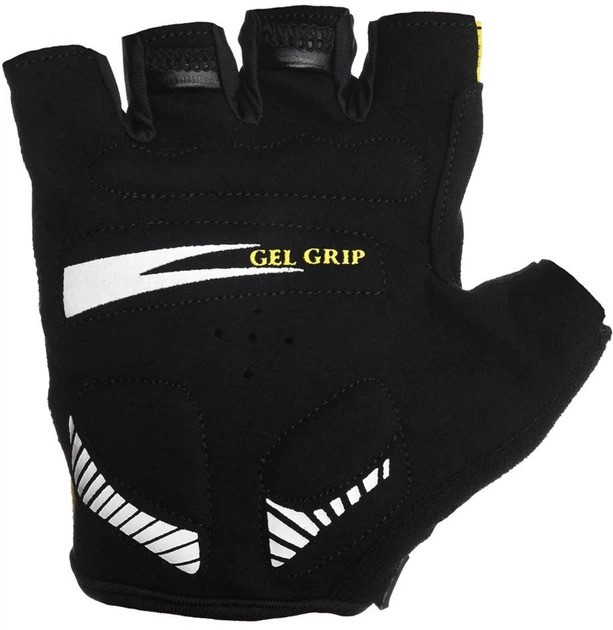 Велорукавички PowerPlay 5028 B Чорно-жовті M