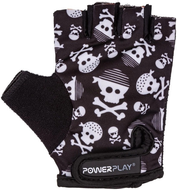 Велорукавички дитячі PowerPlay 5454 Череп S (вік до 6 років)