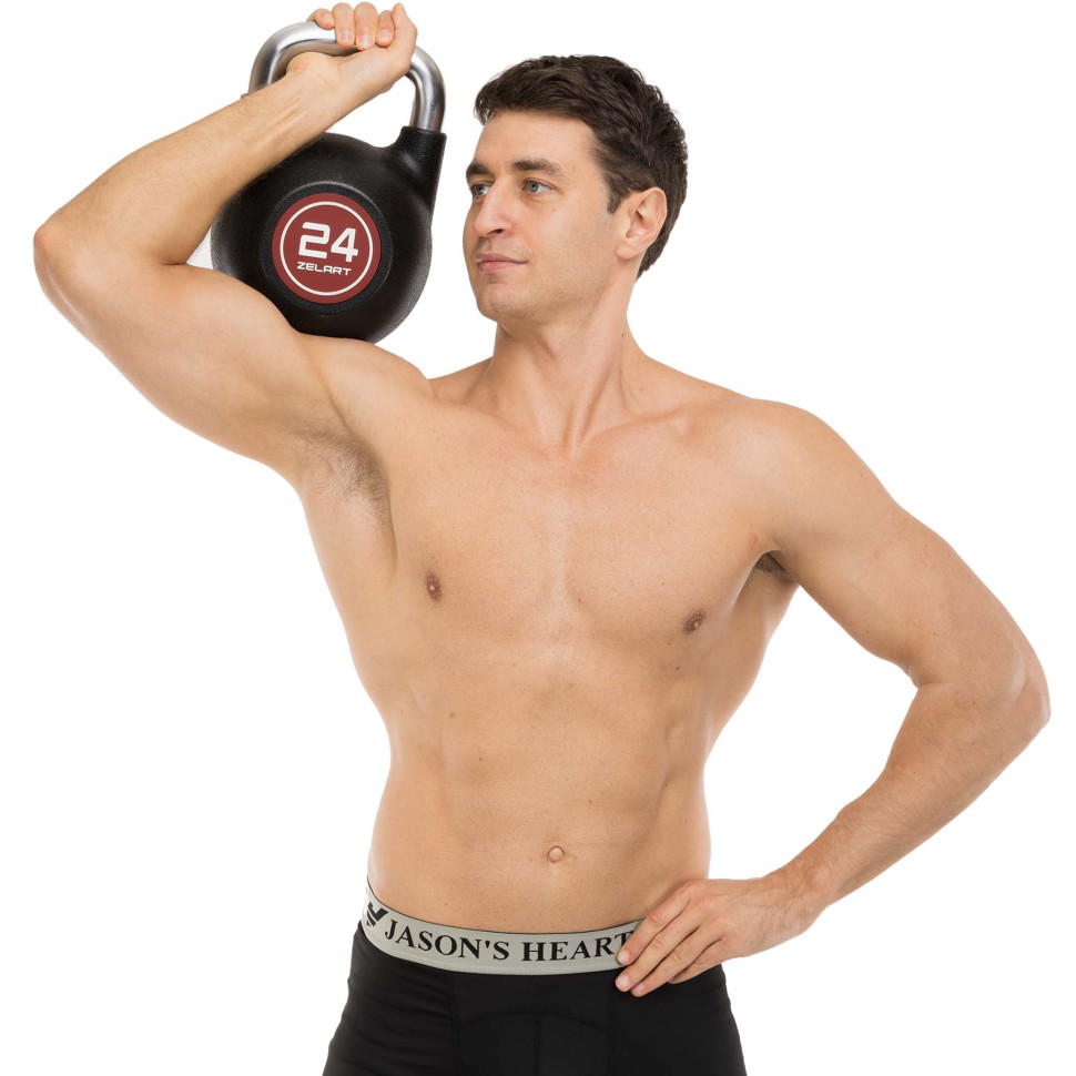 Гири цельные чугунные с CPU покрытием Zelart TA-4756 8-10-12-14-16-18-20-22-24 кг