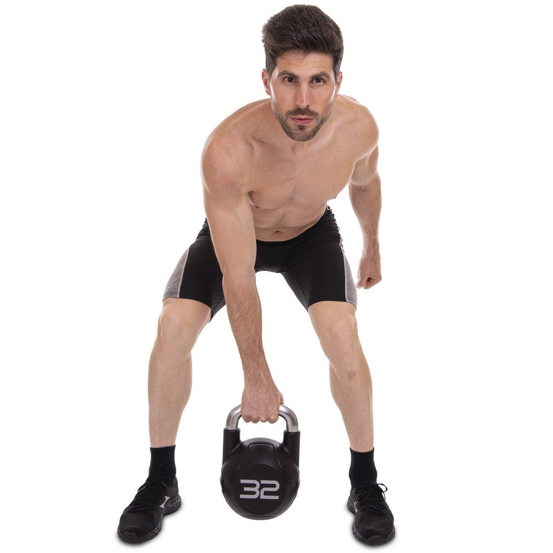 Гирі цільні з поліуретановим покриттям і хром. ручкою Zelart TA-2681 8-10-12-14-16-18-20-22-24-28-32 кг