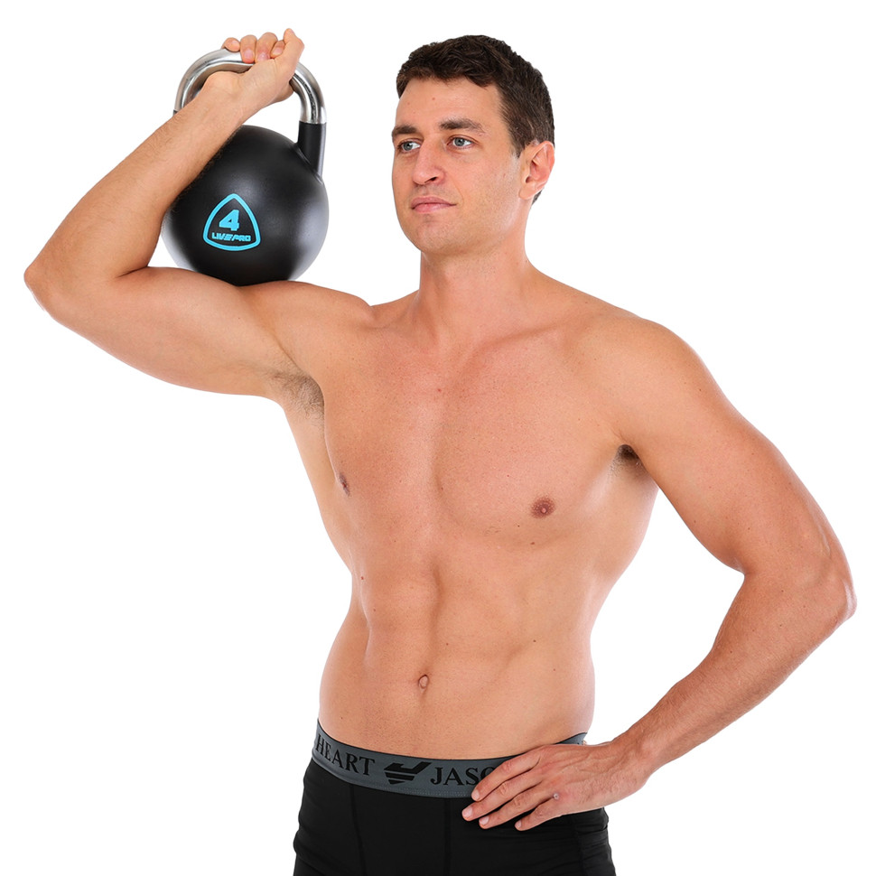 Гирі цільні сталеві пофарбовані LiveUp LP8042 4-6-8-10-12-16-20-24 кг