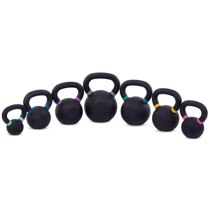 Гирі тренувальні цільні чавунні пофарбовані Zelart TA-3638 4-8-12-16-20-24-36 кг