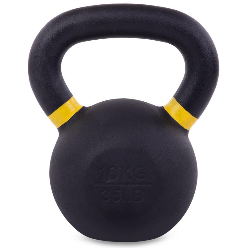 Гирі тренувальні цільні чавунні пофарбовані Zelart TA-3638 4-8-12-16-20-24-36 кг