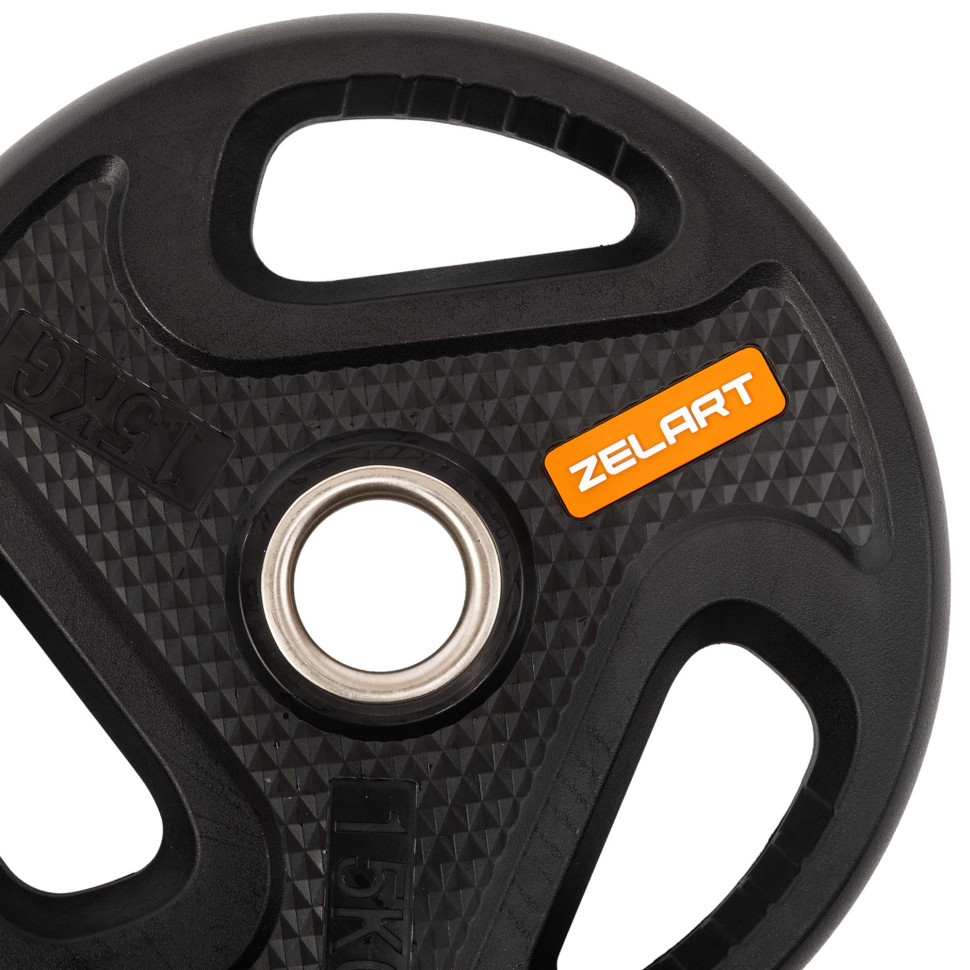 Млинці диски композитні з потрійним хватом та металевою втулкою Zelart TA-4791 51мм 1.25-2.5-5-10-15-20 кг