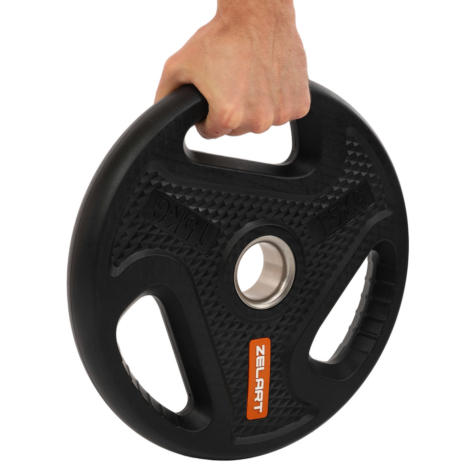 Млинці диски композитні з потрійним хватом та металевою втулкою Zelart TA-4791 51мм 1.25-2.5-5-10-15-20 кг