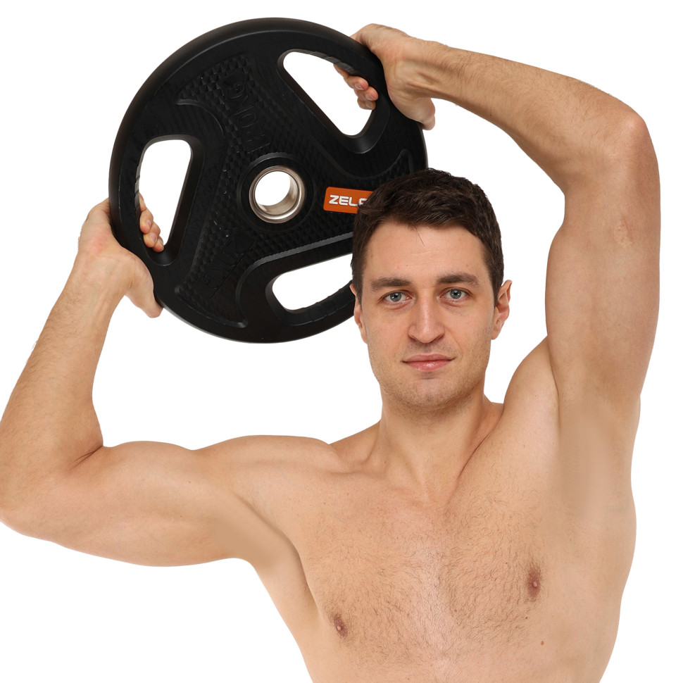 Млинці диски композитні з потрійним хватом та металевою втулкою Zelart TA-4791 51мм 1.25-2.5-5-10-15-20 кг