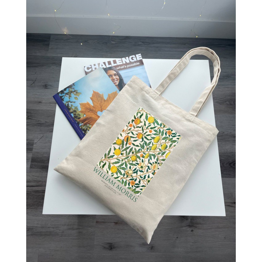 Екошопер BookOpt BK4075 WILLIAM MORRIS "Лимонне дерево" бежевий