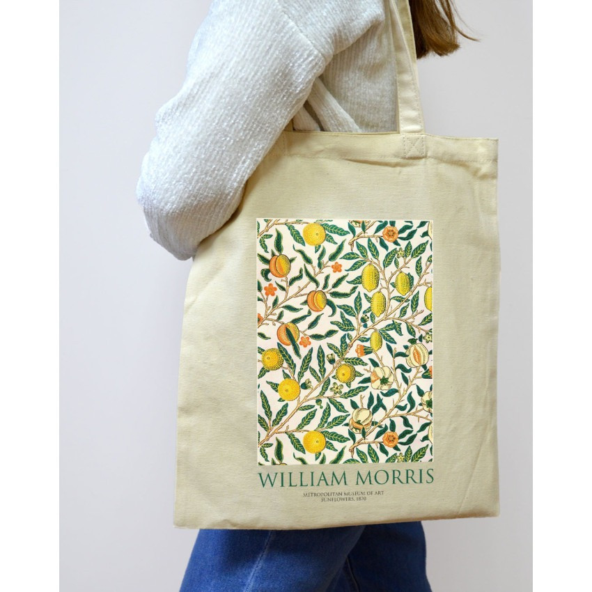 Екошопер BookOpt BK4075 WILLIAM MORRIS "Лимонне дерево" бежевий