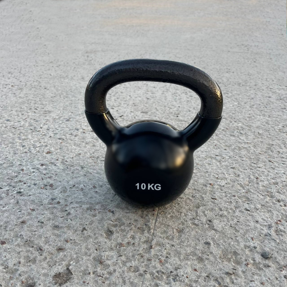 Гиря 14 кг металлическая с виниловым покритием GymBeam