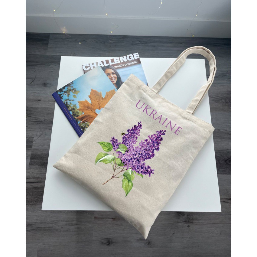 Екошопер BookOpt ВК4077 Ukraine "Бузок" бежевий