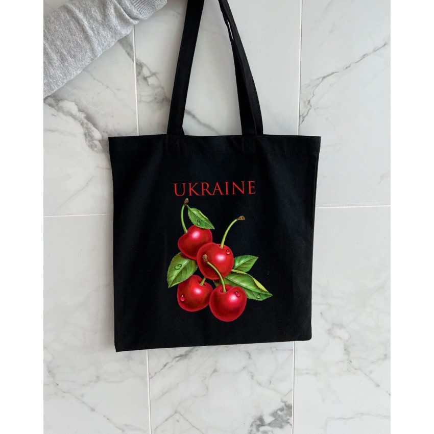 Екошопер BookOpt ВК4078 Ukraine Вишенька, Чорний