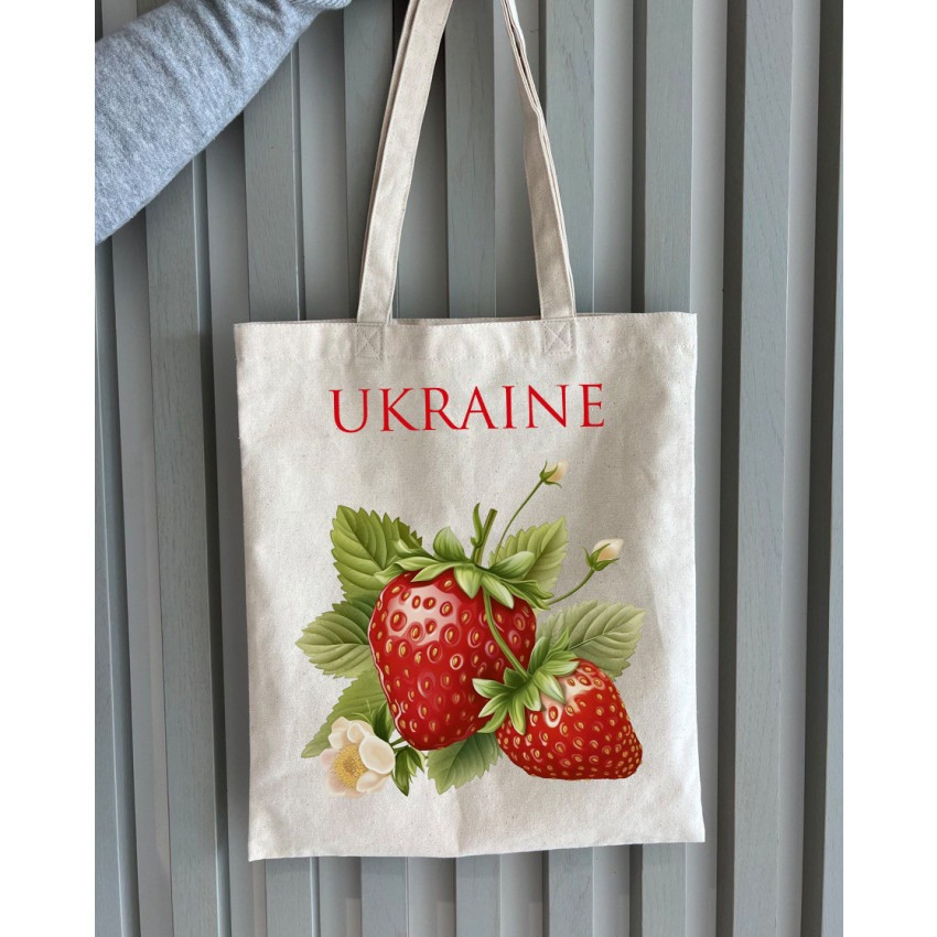 Екошопер BookOpt BK4086 Полуниця. Дивовижні ласощі, даровані природою бежевий