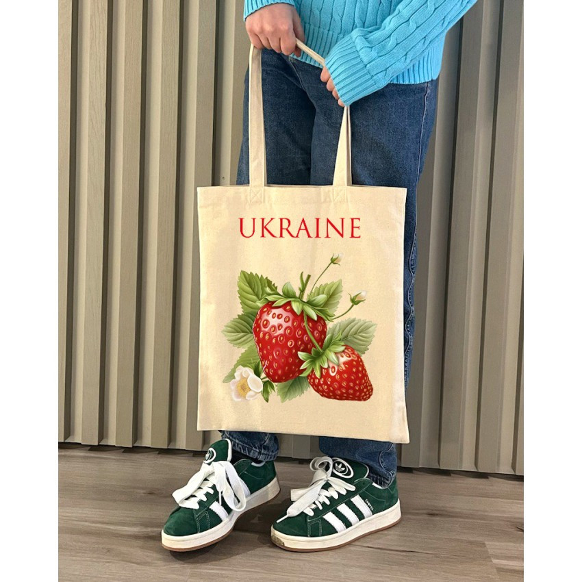 Екошопер BookOpt BK4086 Полуниця. Дивовижні ласощі, даровані природою бежевий