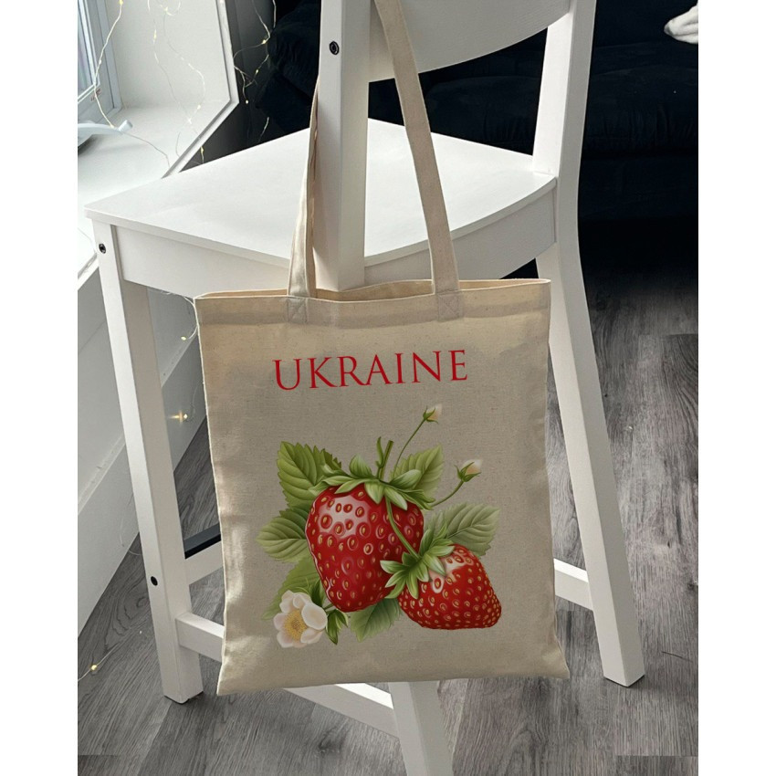 Екошопер BookOpt BK4086 Полуниця. Дивовижні ласощі, даровані природою бежевий