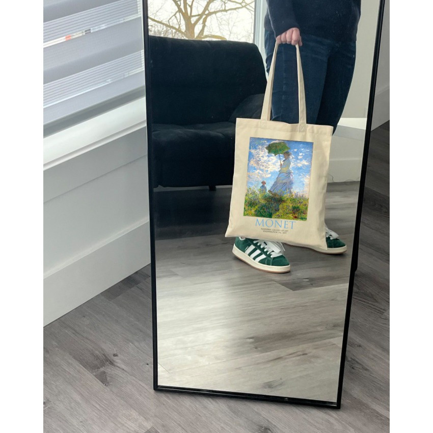 Екошопер BookOpt ВК4087 MONET Жінка з парасолькою бежевий