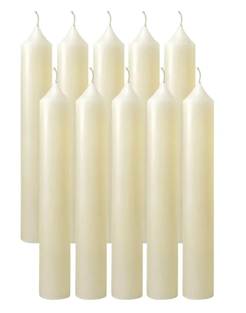 Свічка столова звичайна біла S1-10 (набір із 10шт.)
