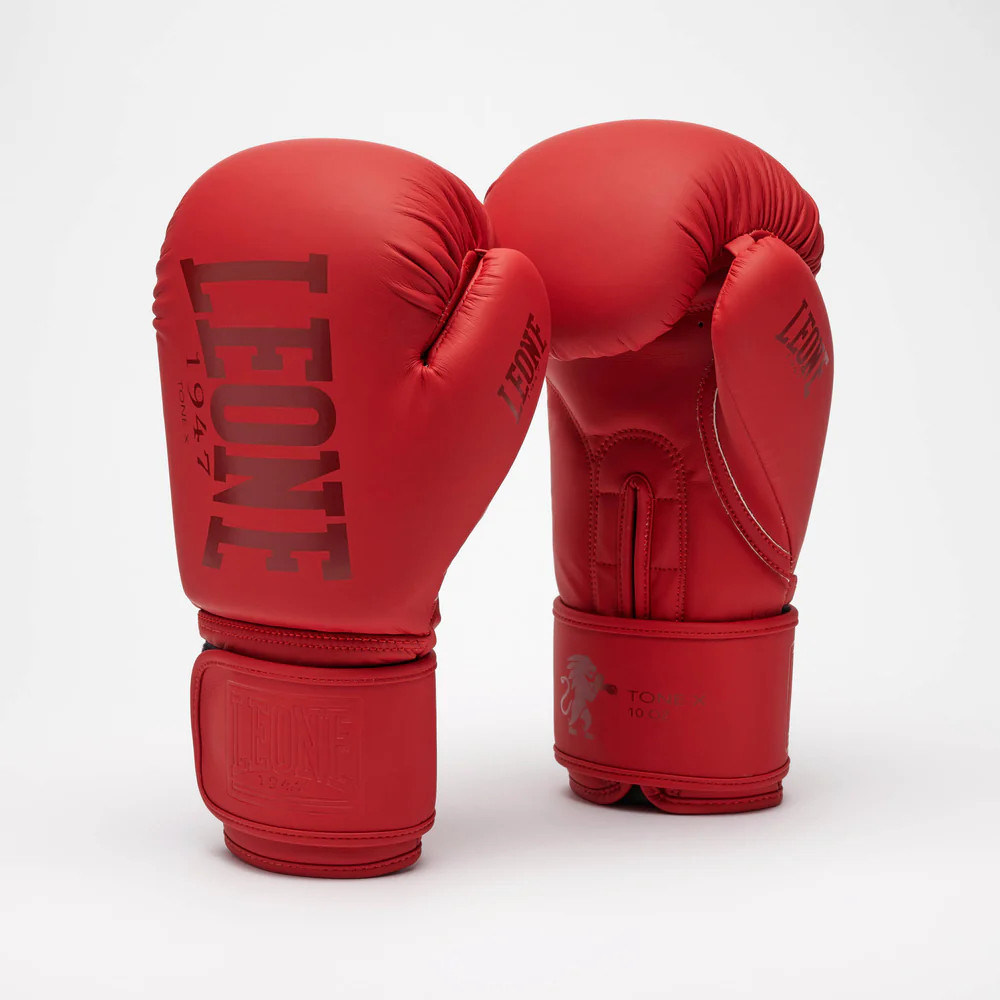 Боксерські рукавиці Leone GN058 TONE X Red 10 унцій (капу в комплекті)