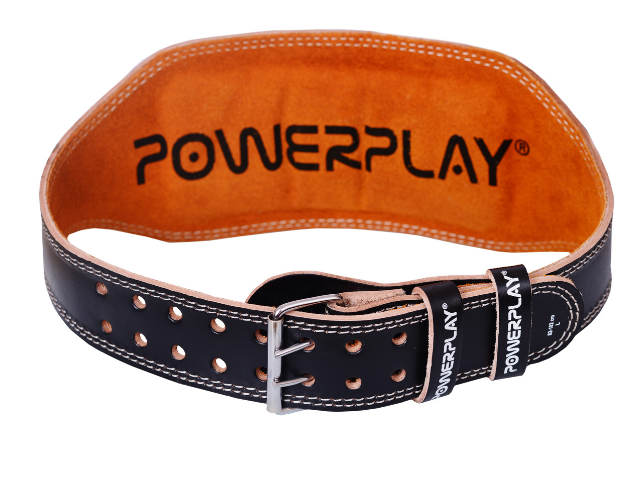 Пояс для важкої атлетики PowerPlay 5086 шкіряний Чорно-Коричневий XS