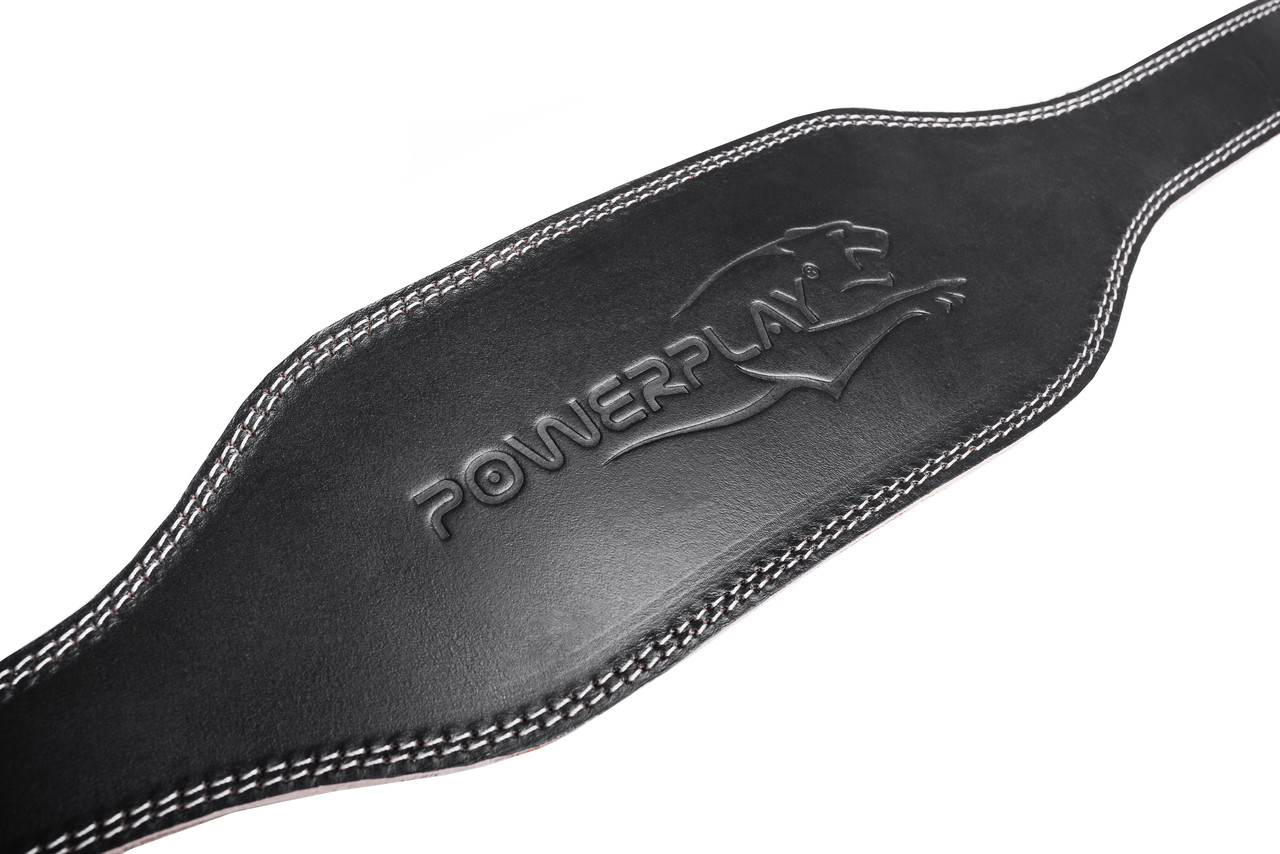Пояс для важкої атлетики PowerPlay 5086 шкіряний Чорно-Коричневий XS