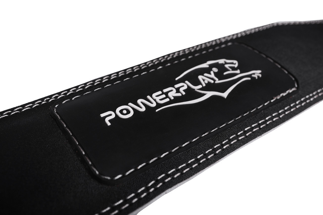 Пояс для важкої атлетики PowerPlay 5085 шкіряний Чорно-Червоний XL